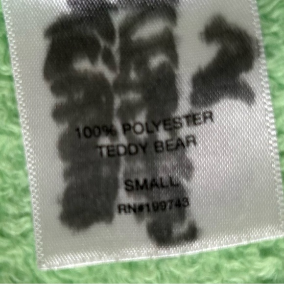 Emily B Fleece Teddy Bear Jacket Green & Gray Front Zip Size 14/16 - Picture 8 of 12